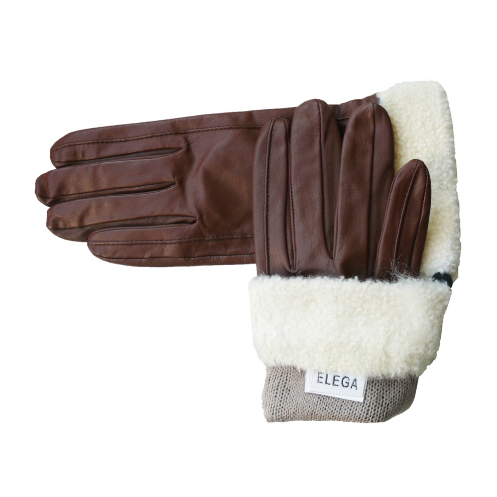 Women's gloves Ray brown - size 8.5 (1)