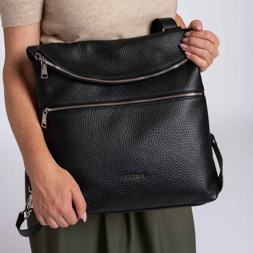 Backpack handbag 2in1 Bengi black/gold (5)