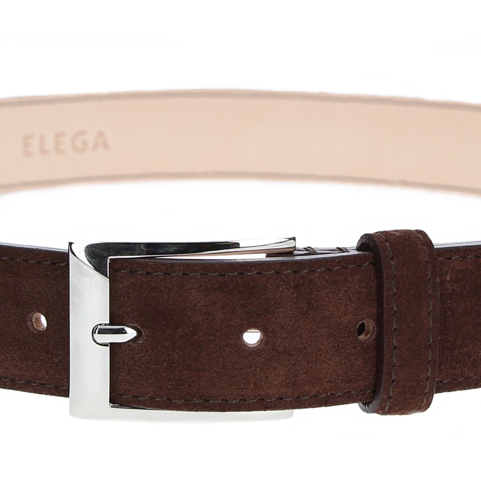 Belt Jimm 90 cm velour dark brown (1)