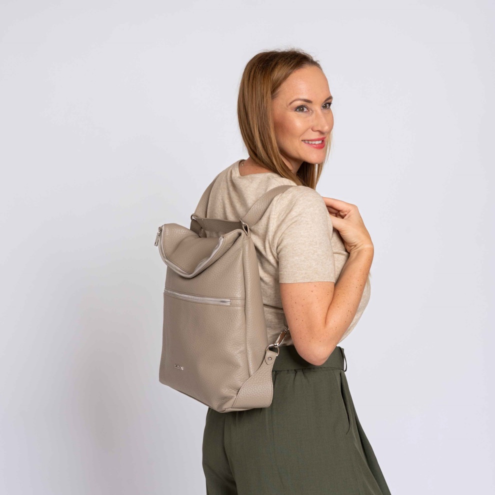 Backpack handbag 2in1 Bengi black/gold (4)