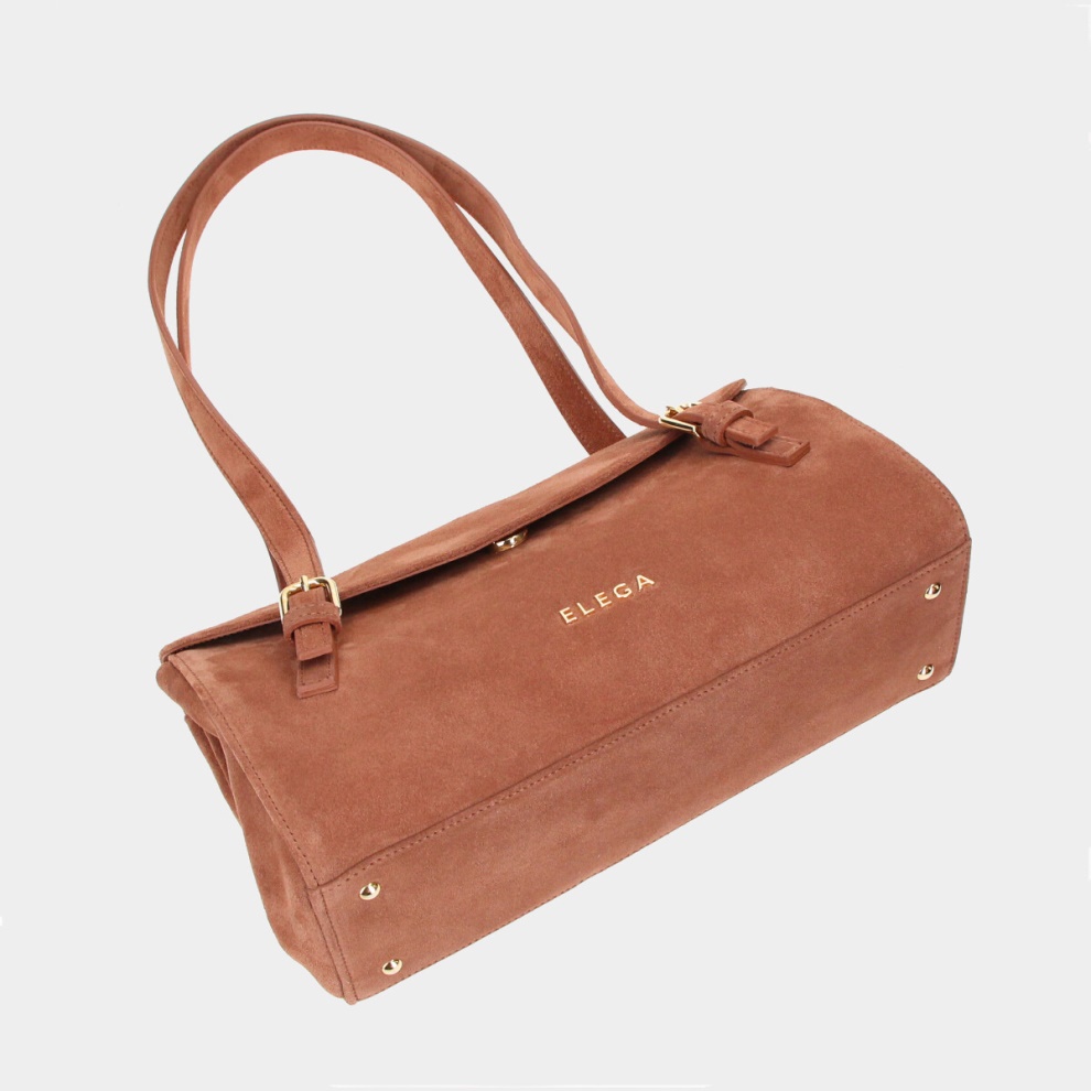 Small Arlette handbag cognac/gold (6)