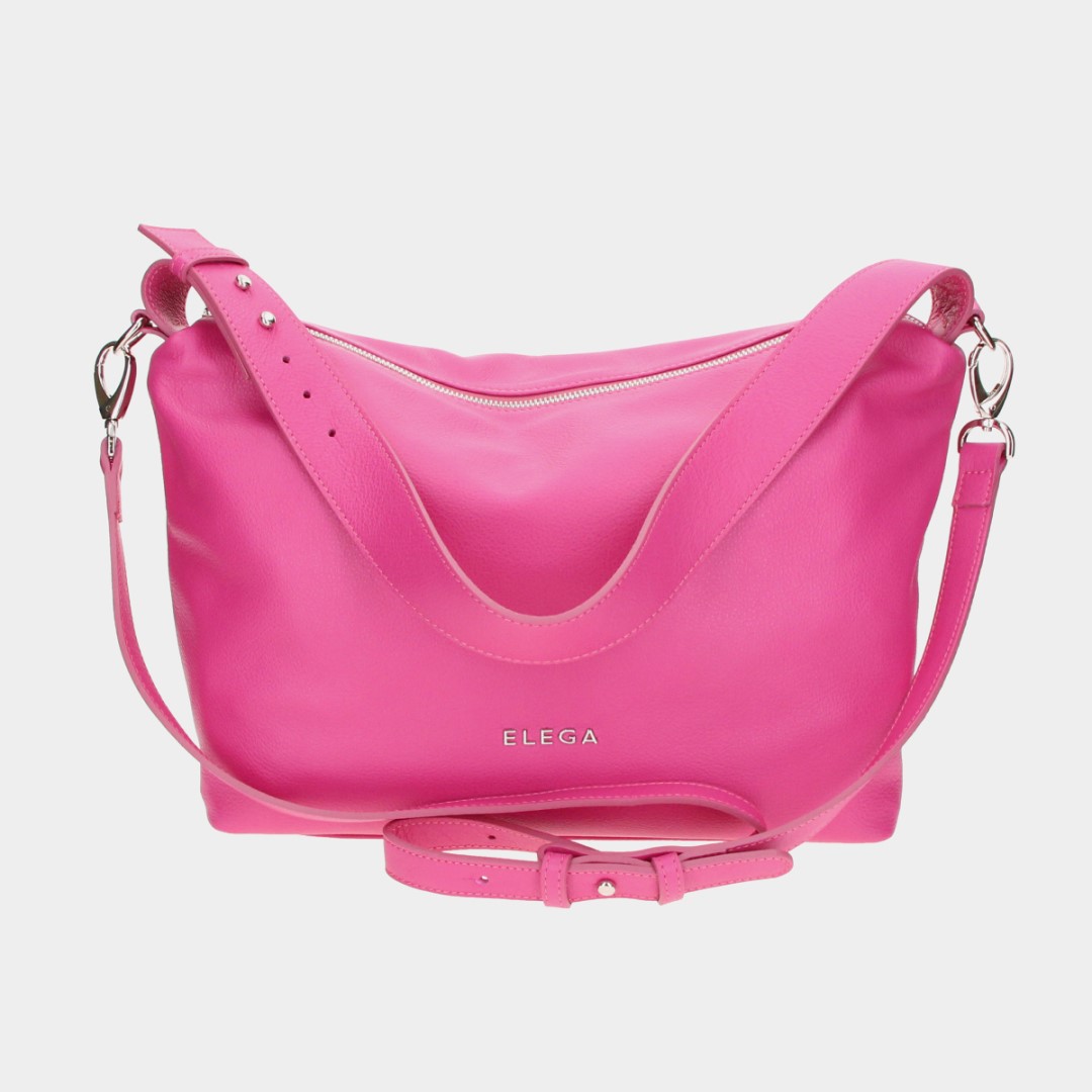 Small handbag Helen fuchsia/silver