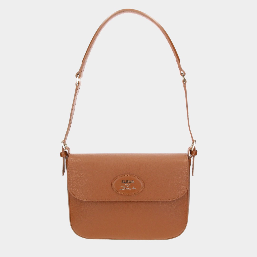 Brera flap bag brown/gold