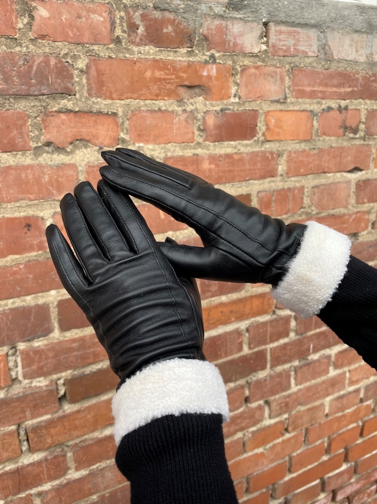Women's gloves Ray black - size 8 (2)