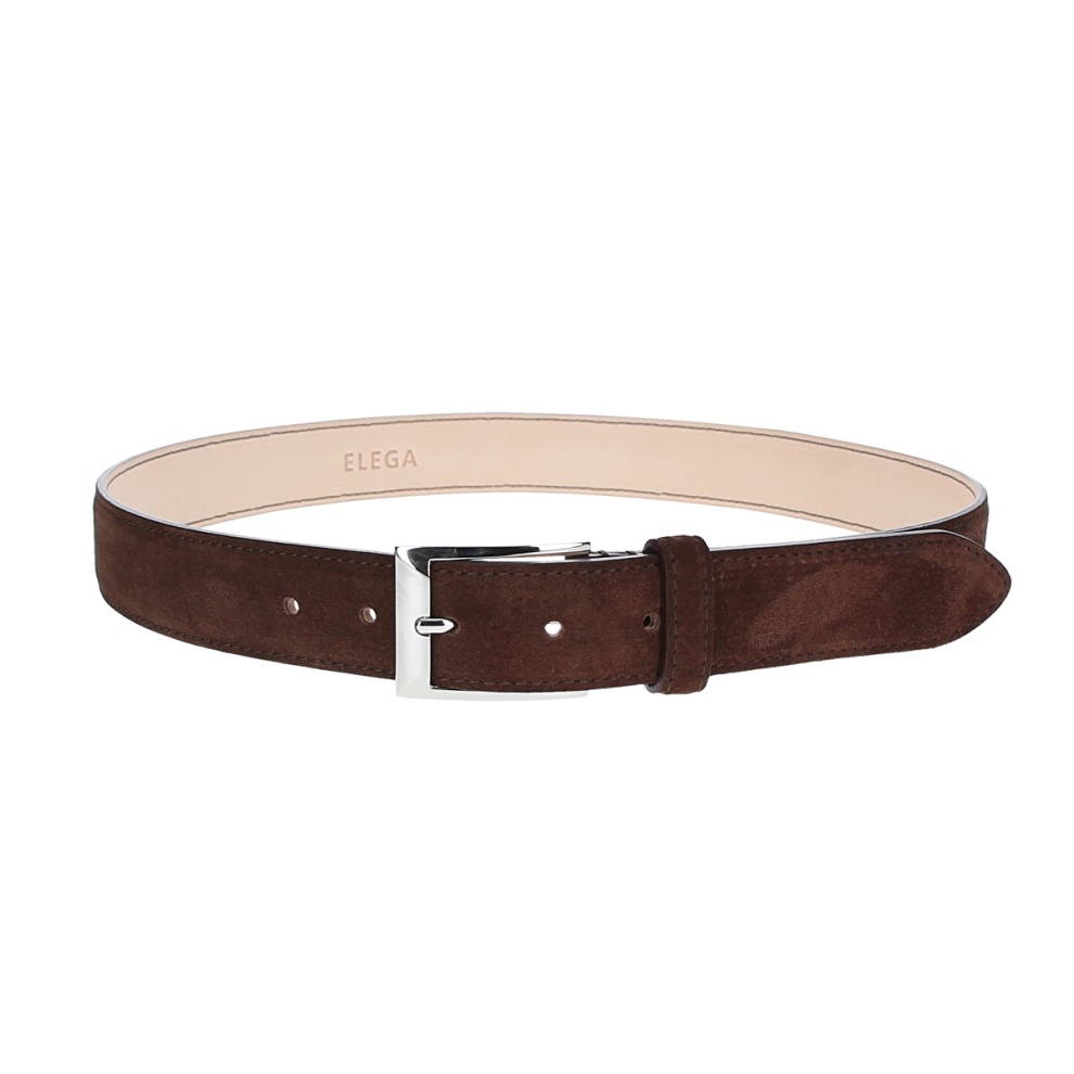Belt Jimm 90 cm velour dark brown