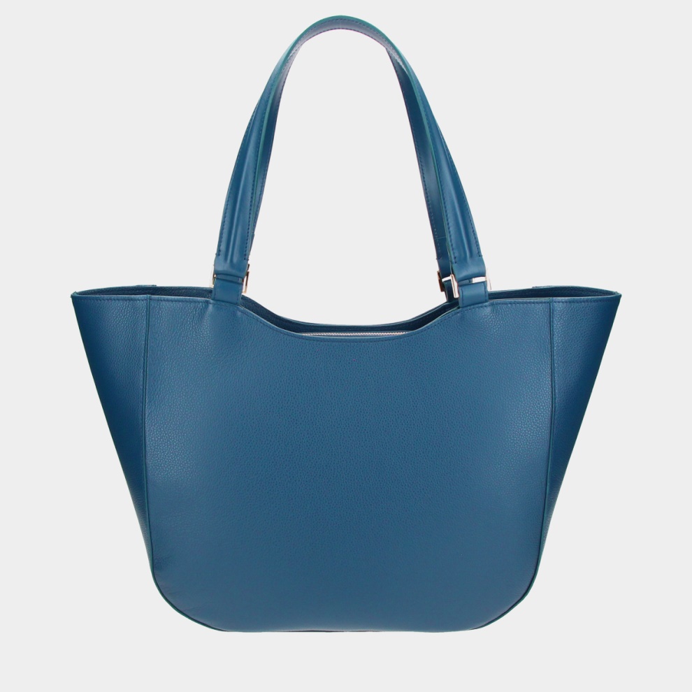 Shopper bag Brera blue/gold (2)