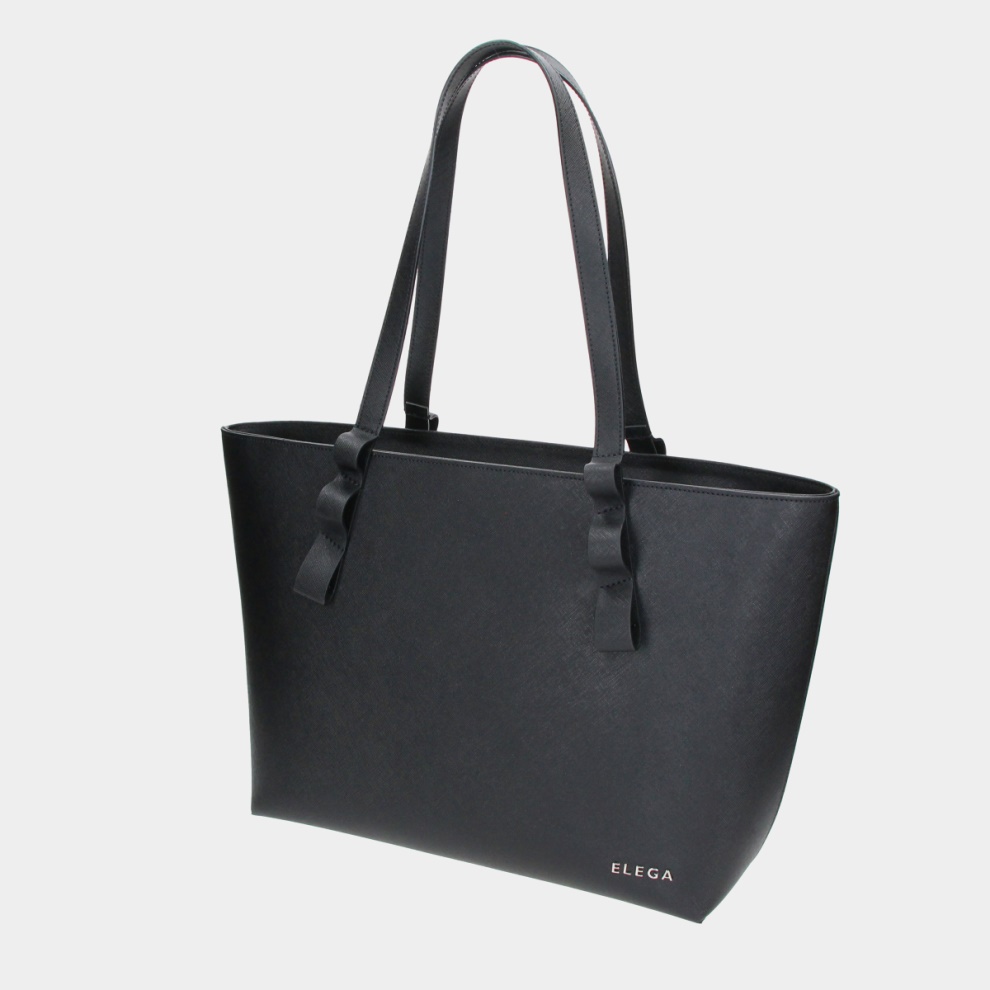 Shopper handbag Three generations black/silver (1)