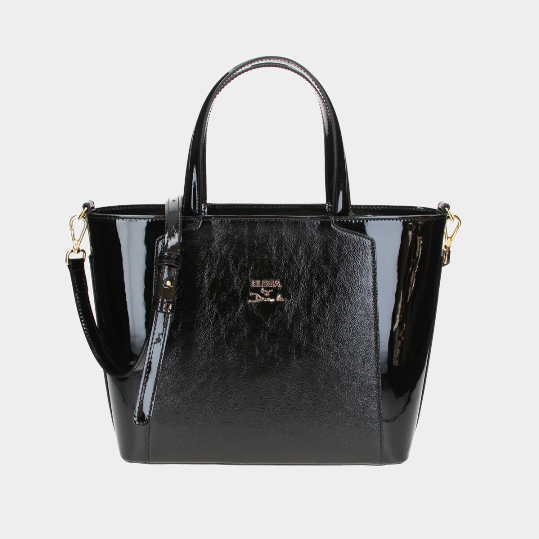 Handbag Grace black patent/gold