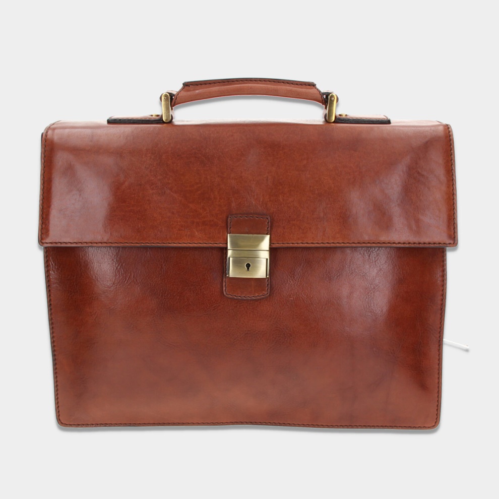 Men's briefcase Deril Brown