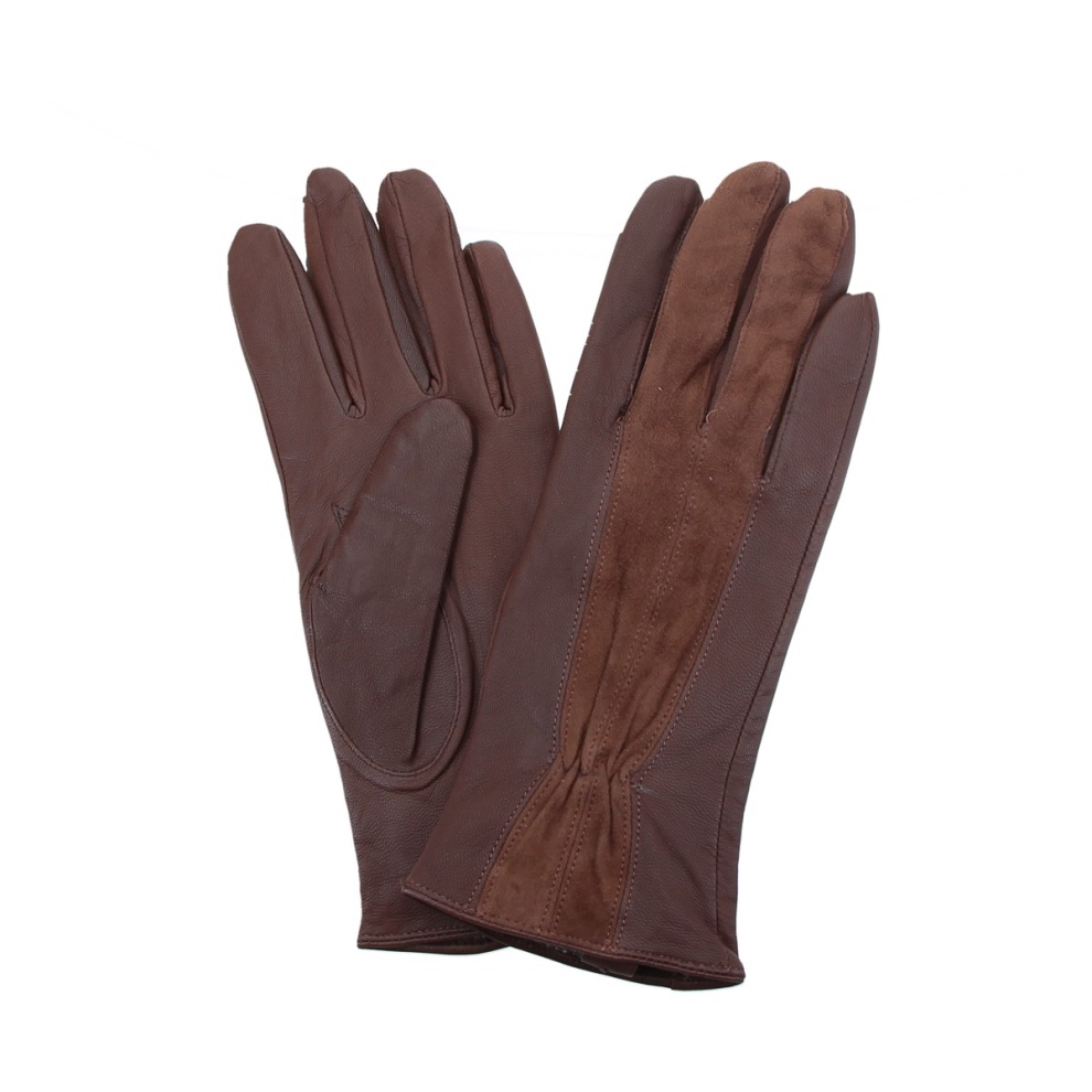 Women's gloves Staria brown - size 7.5