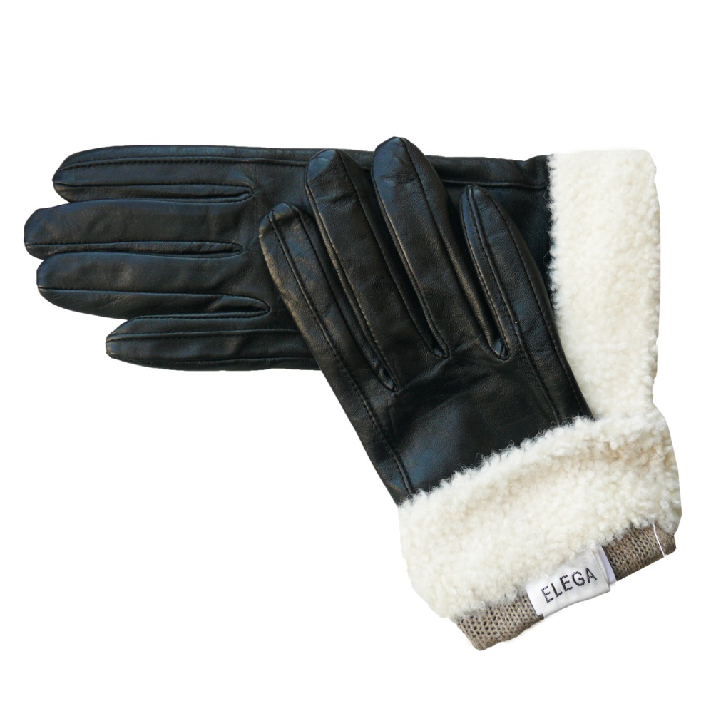 Women's gloves Ray black - size 8 (1)