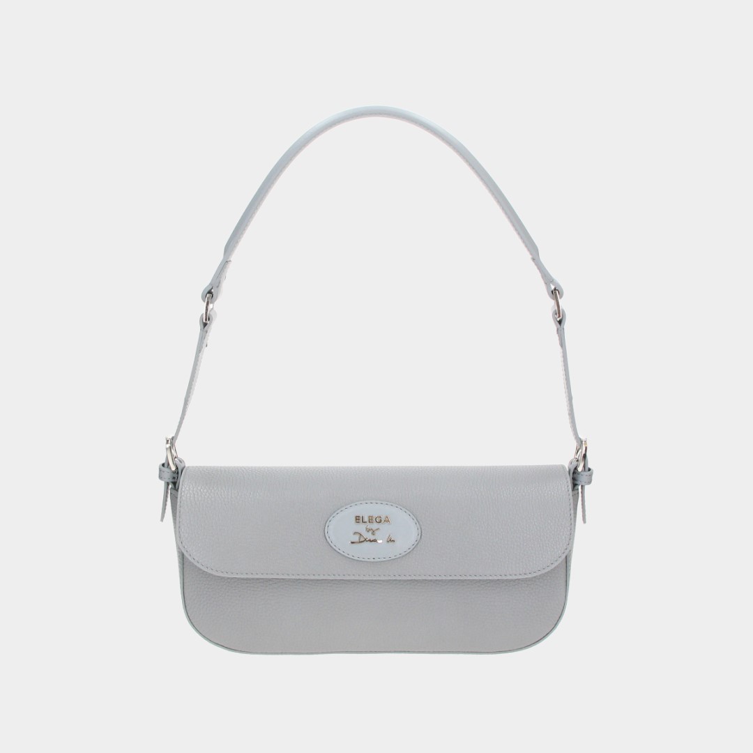 Small Brera flap bag grey/silver