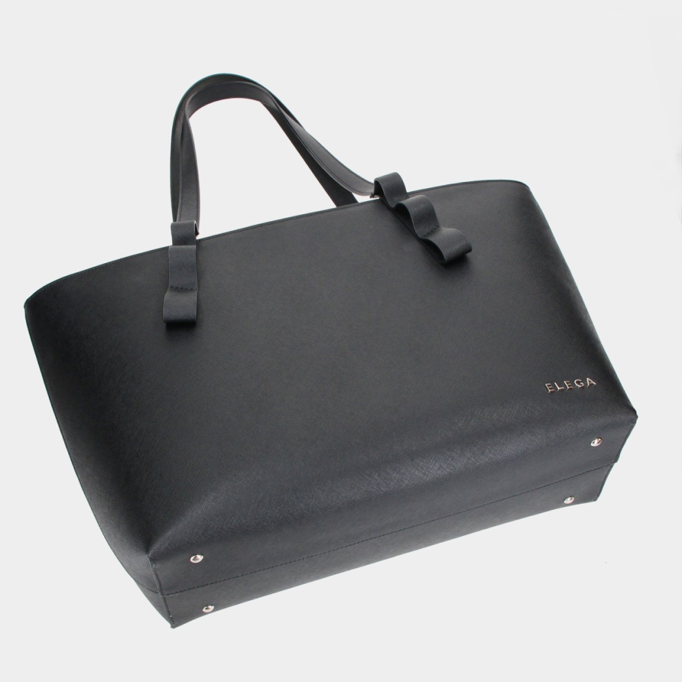 Shopper handbag Three generations black/silver (3)