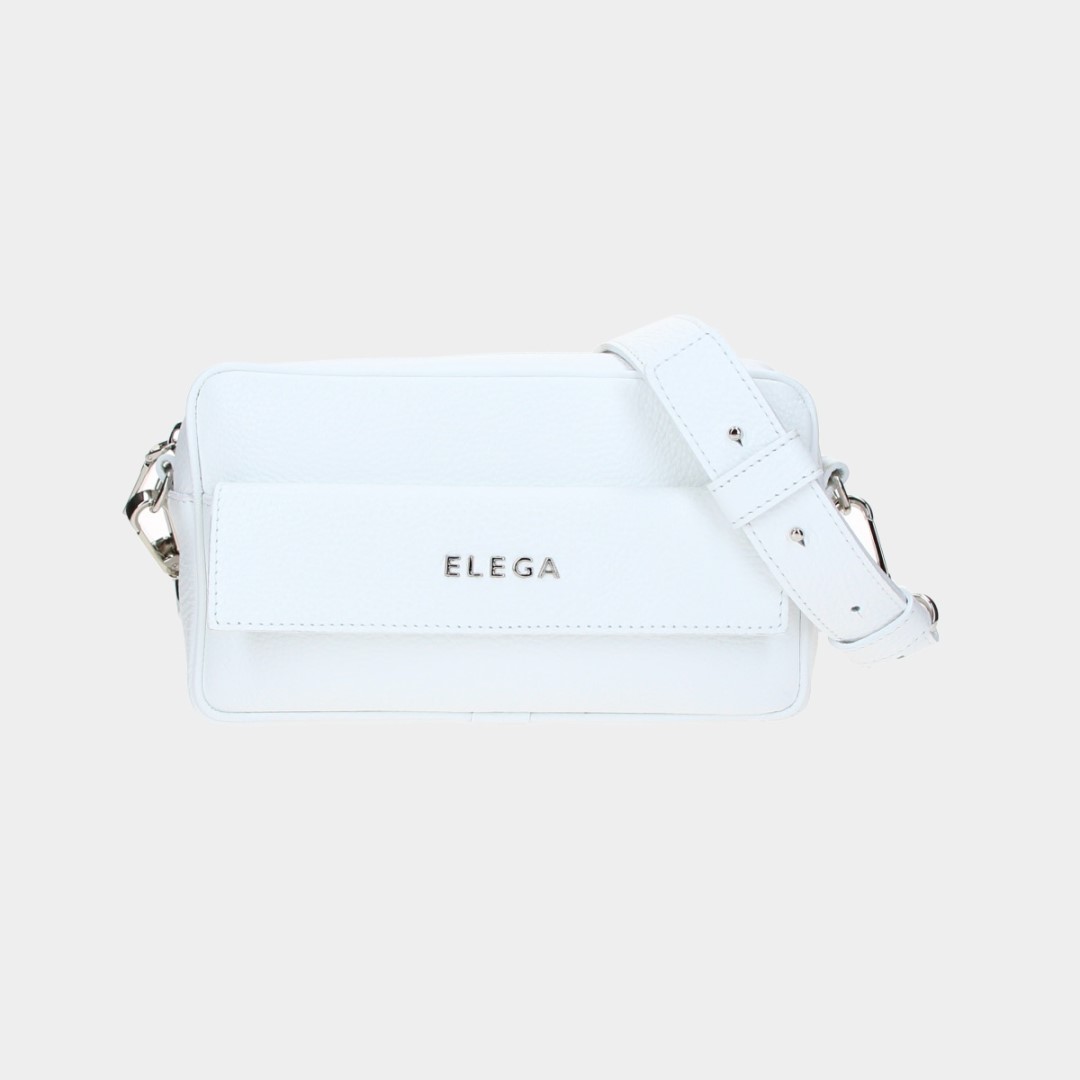Small handbag Nokky white/silver