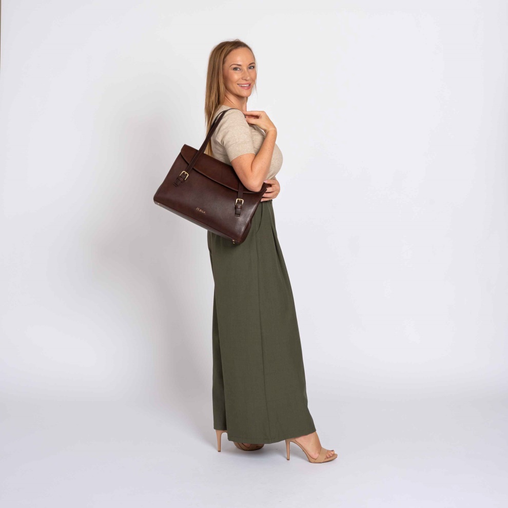 Arlette handbag cognac/gold (1)