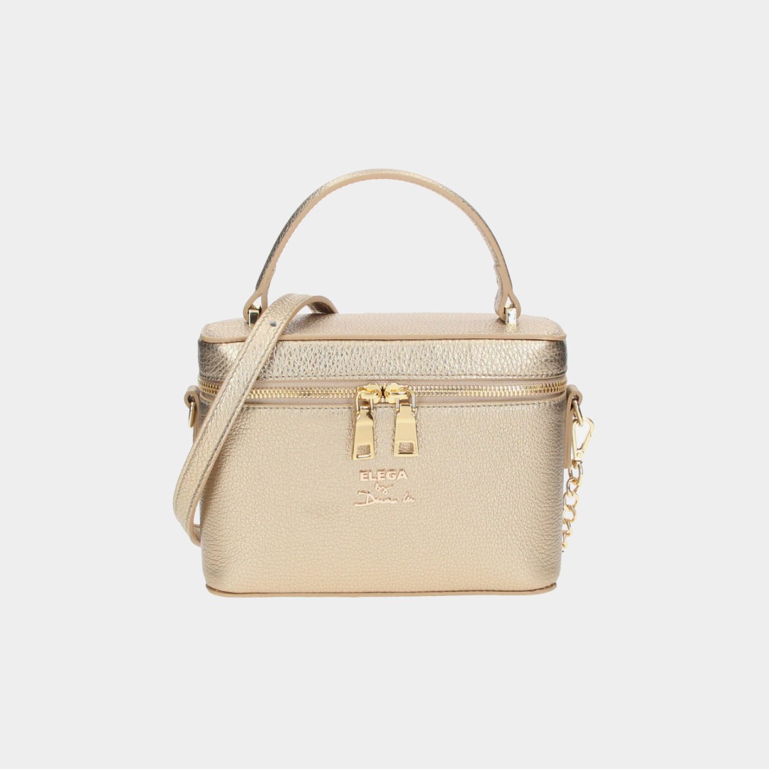 Mini suitcase Tesoro gold