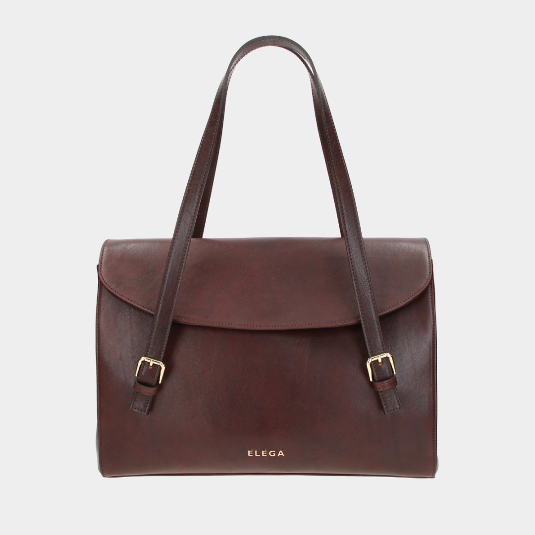 Handbag Arlette dark brown/gold