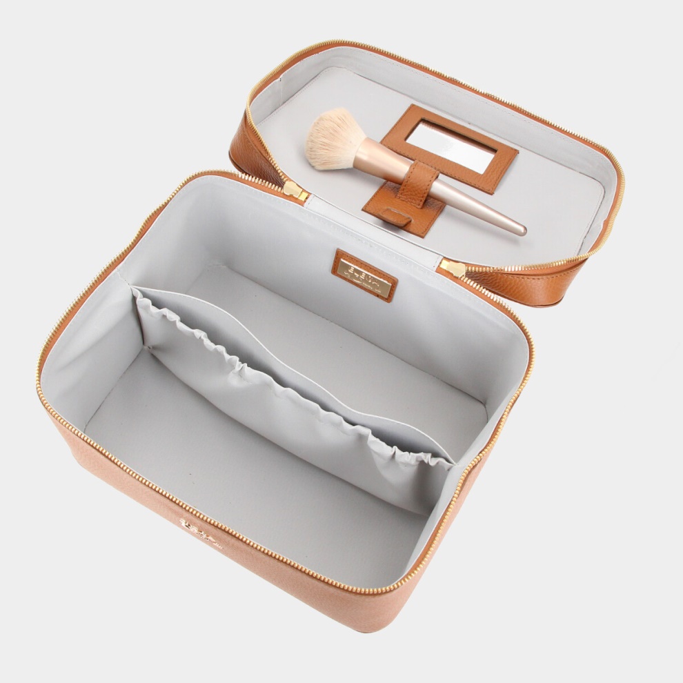 Cosmetic case ELEGA by Dana M. taupe/gold (3)
