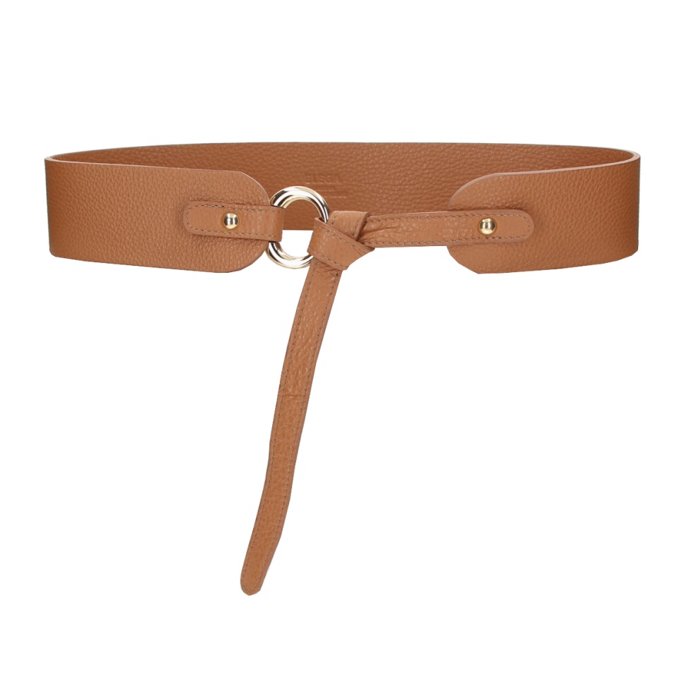 Leather tie belt M