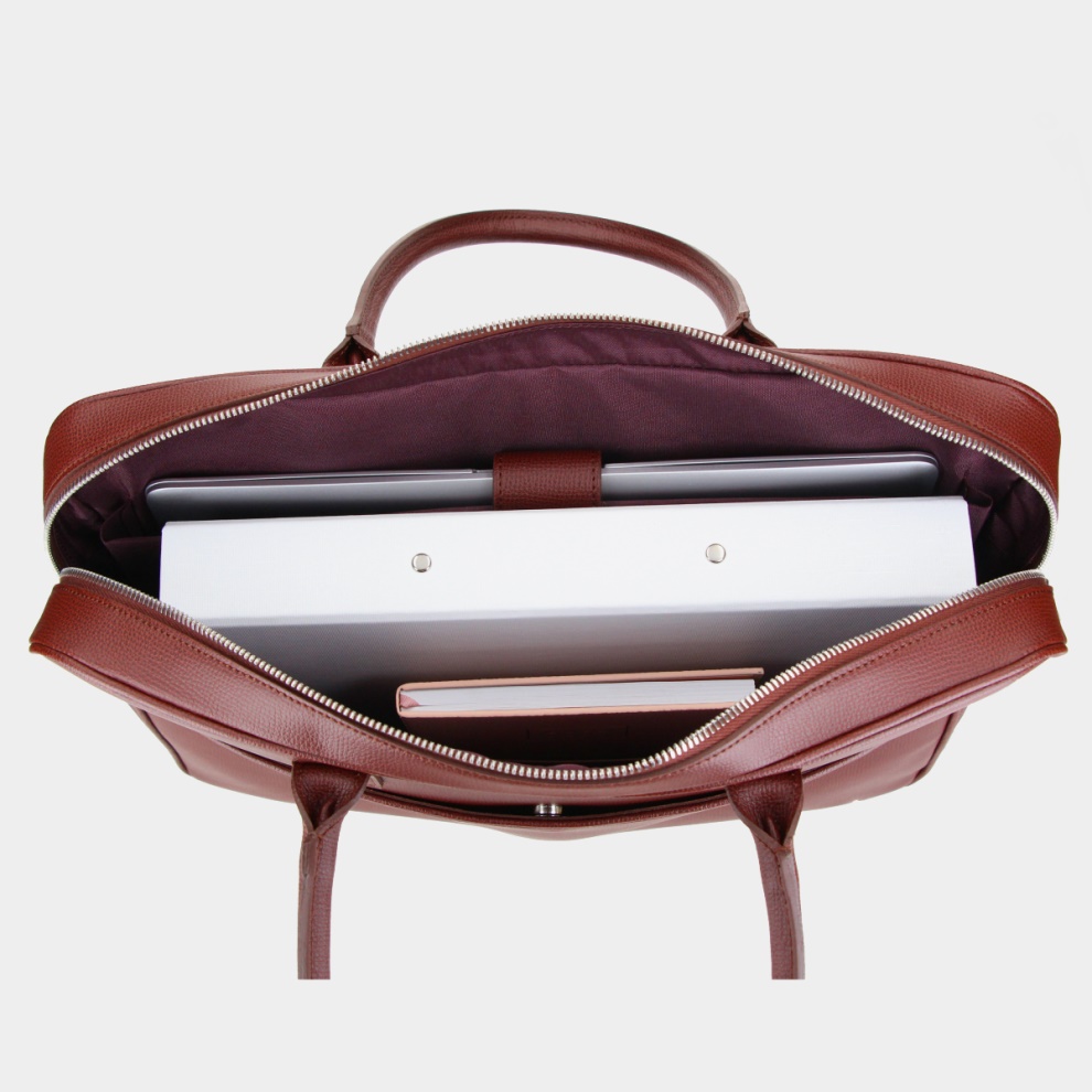 Laptop bag Victor St. brown crumbs (3)