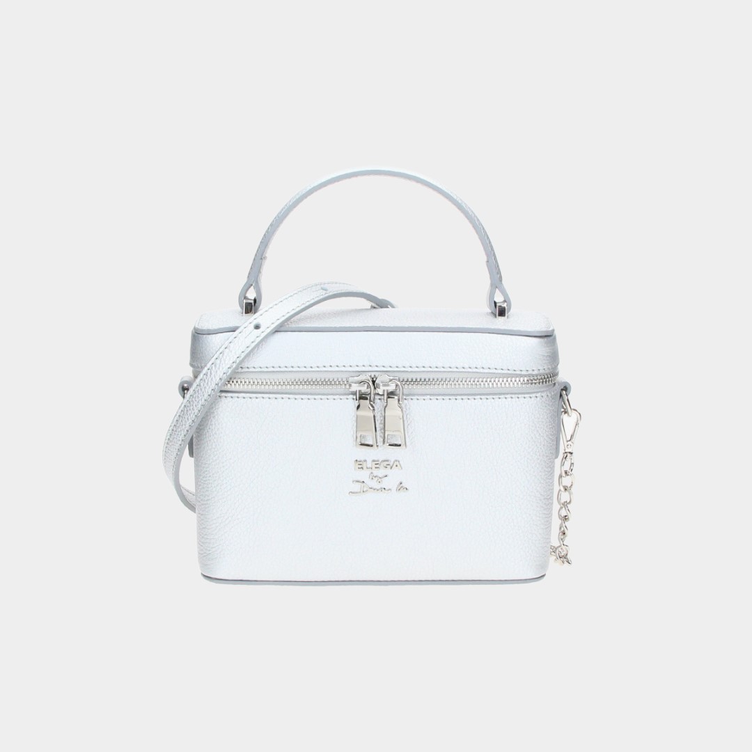 Mini suitcase Tesoro silver