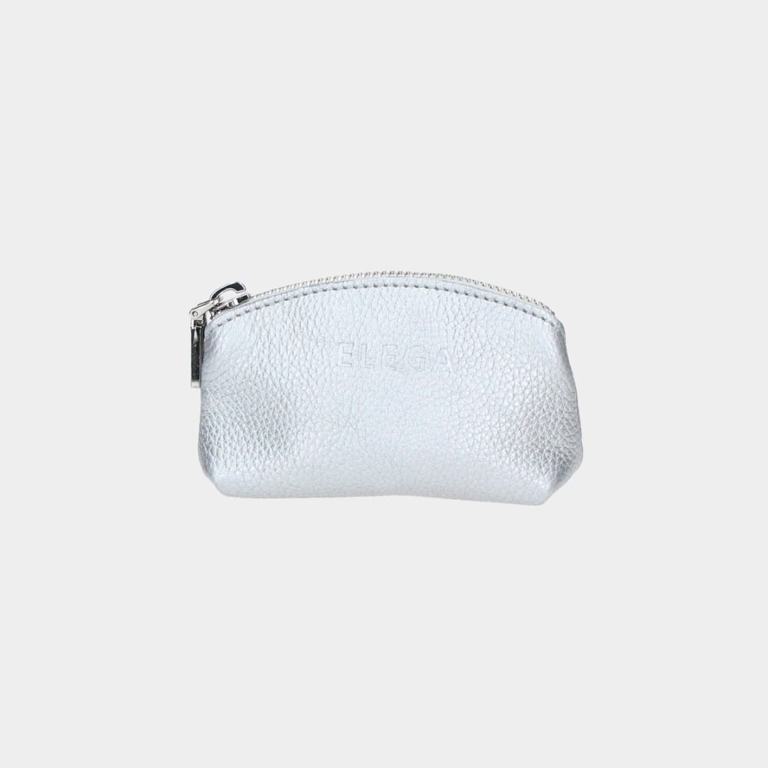 Mobi zipper keychain silver