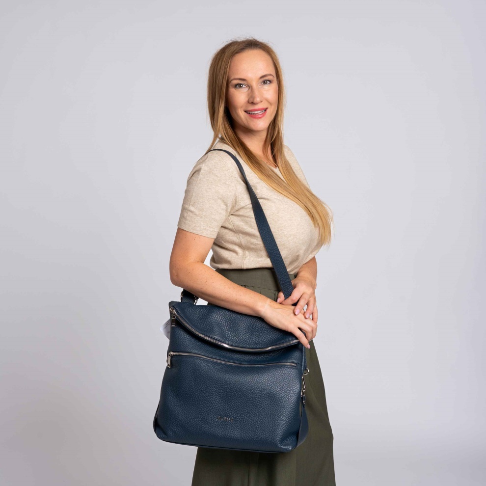 Backpack handbag 2in1 Bengi black/gold (5)