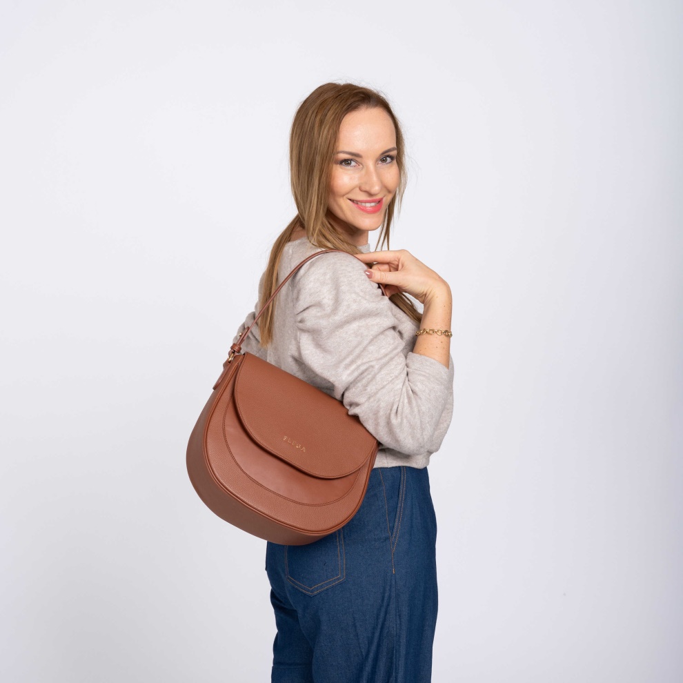 Horsie flap bag petrol/silver (6)