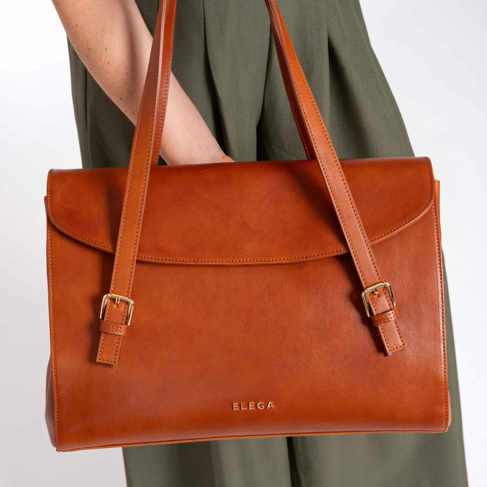 Arlette handbag cognac/gold (3)