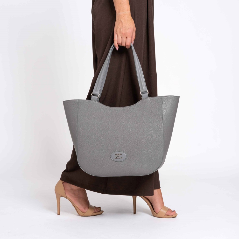 Shopper bag Brera blue/gold (8)