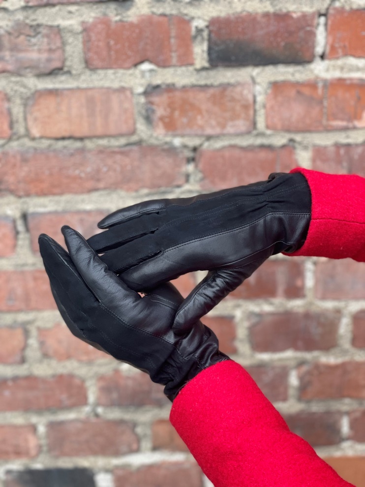 Women's gloves Staria black - size 8 (1)
