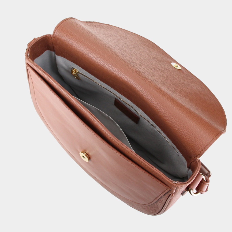 Horsie flap bag petrol/silver (4)