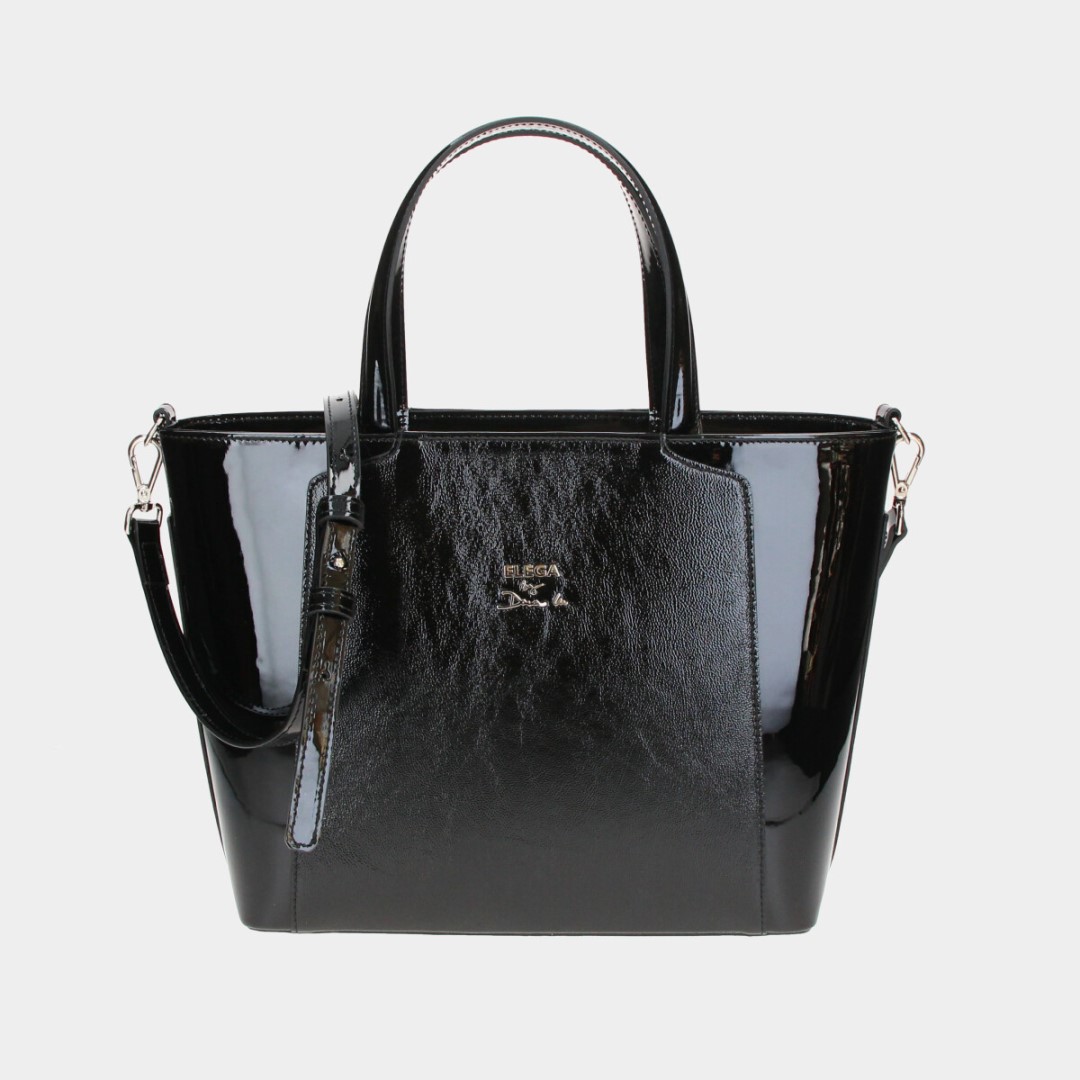 Handbag Grace black patent/silver
