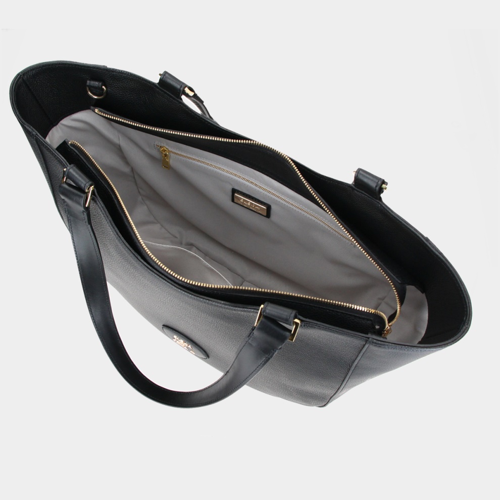 Shopper bag Brera blue/gold (4)