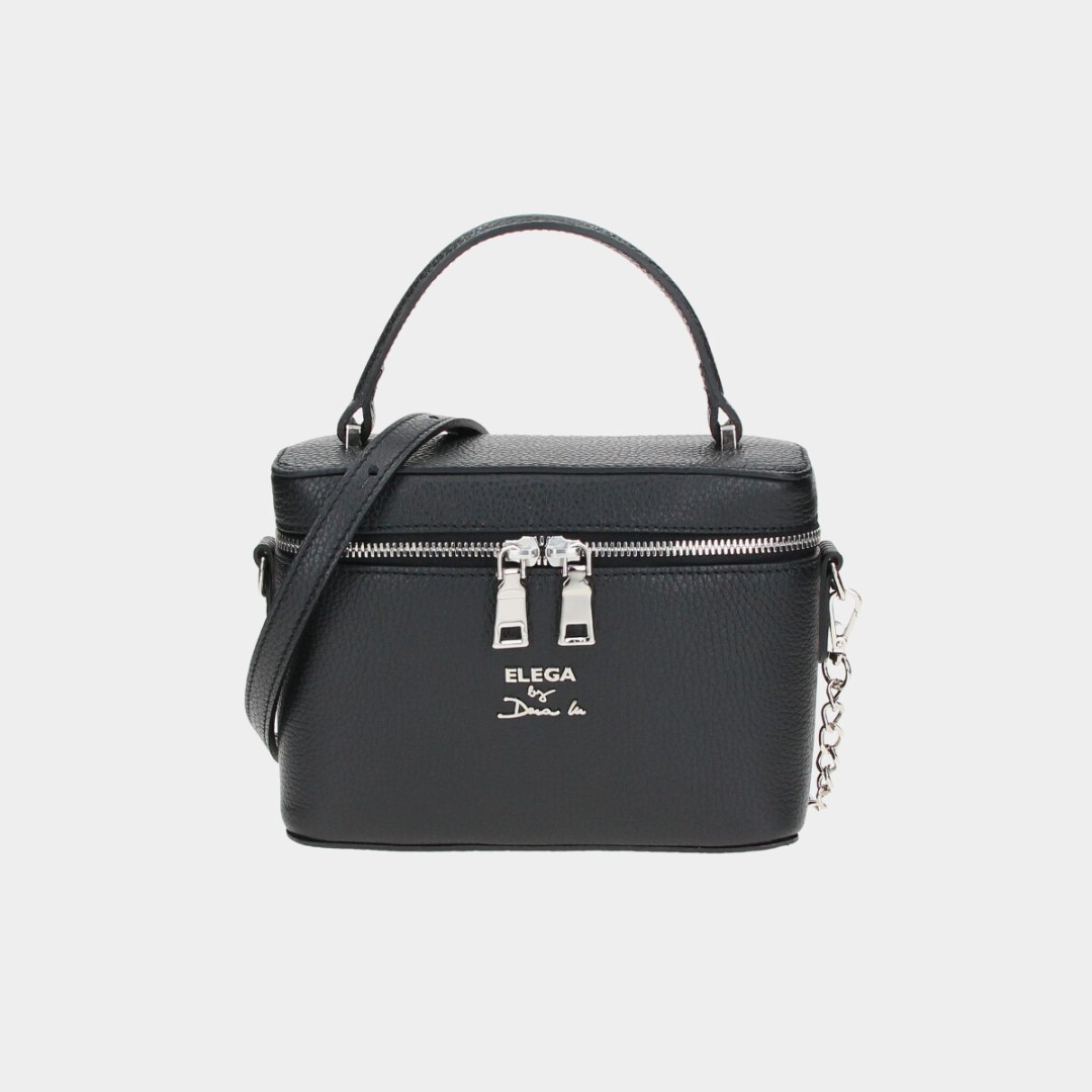 Tesoro mini briefcase black/silver