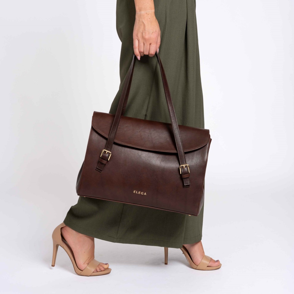 Arlette handbag cognac/gold (2)