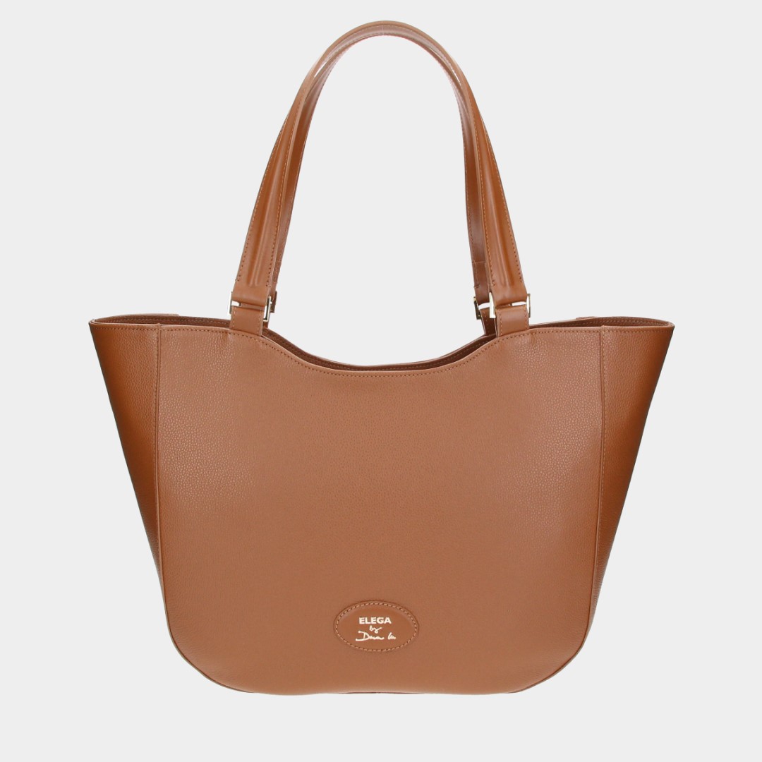 Shopper bag Brera brown/gold