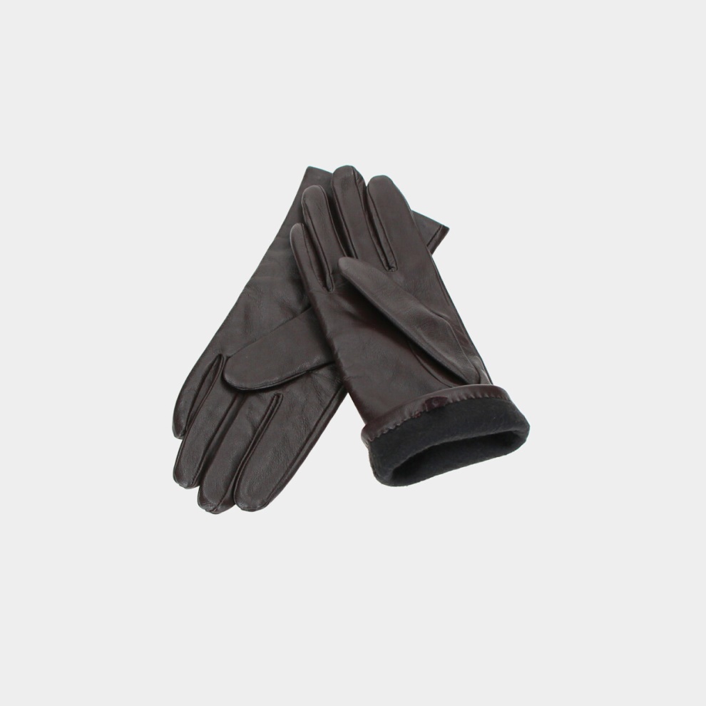 Women's leather gloves Stile brown (1)