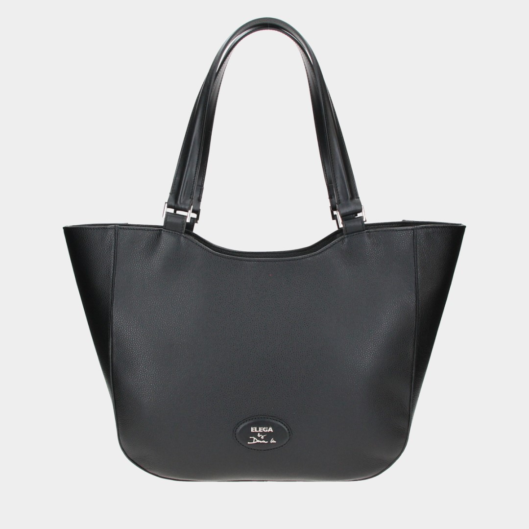 Shopper bag Brera black/silver
