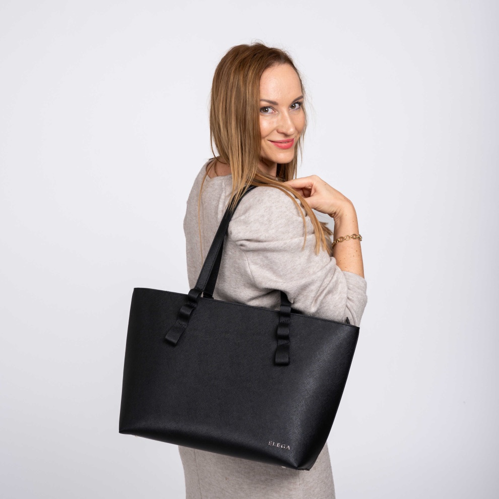 Shopper handbag Three generations black/silver (5)