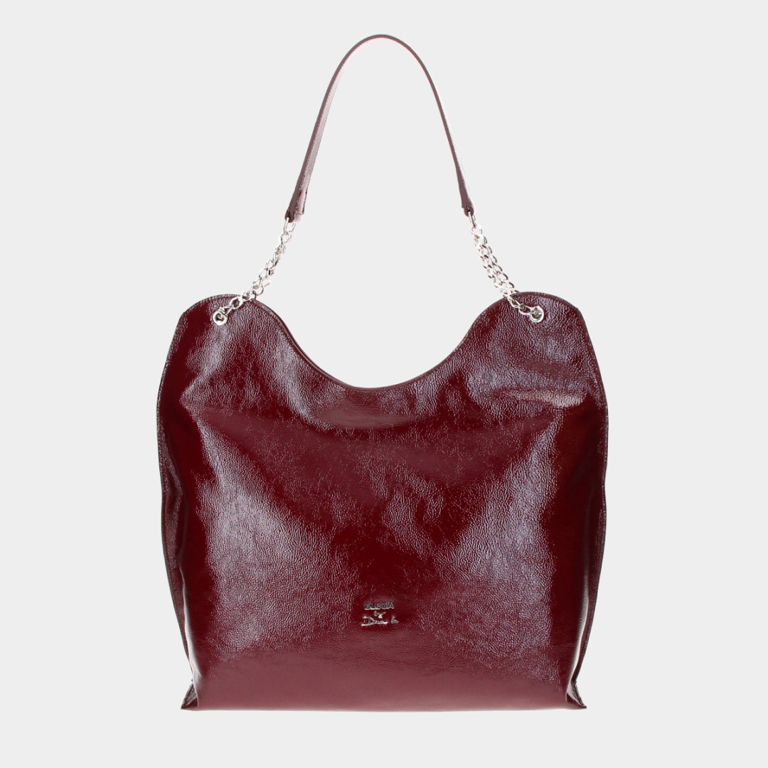 Handbag Autogram burgundy lacquer/silver