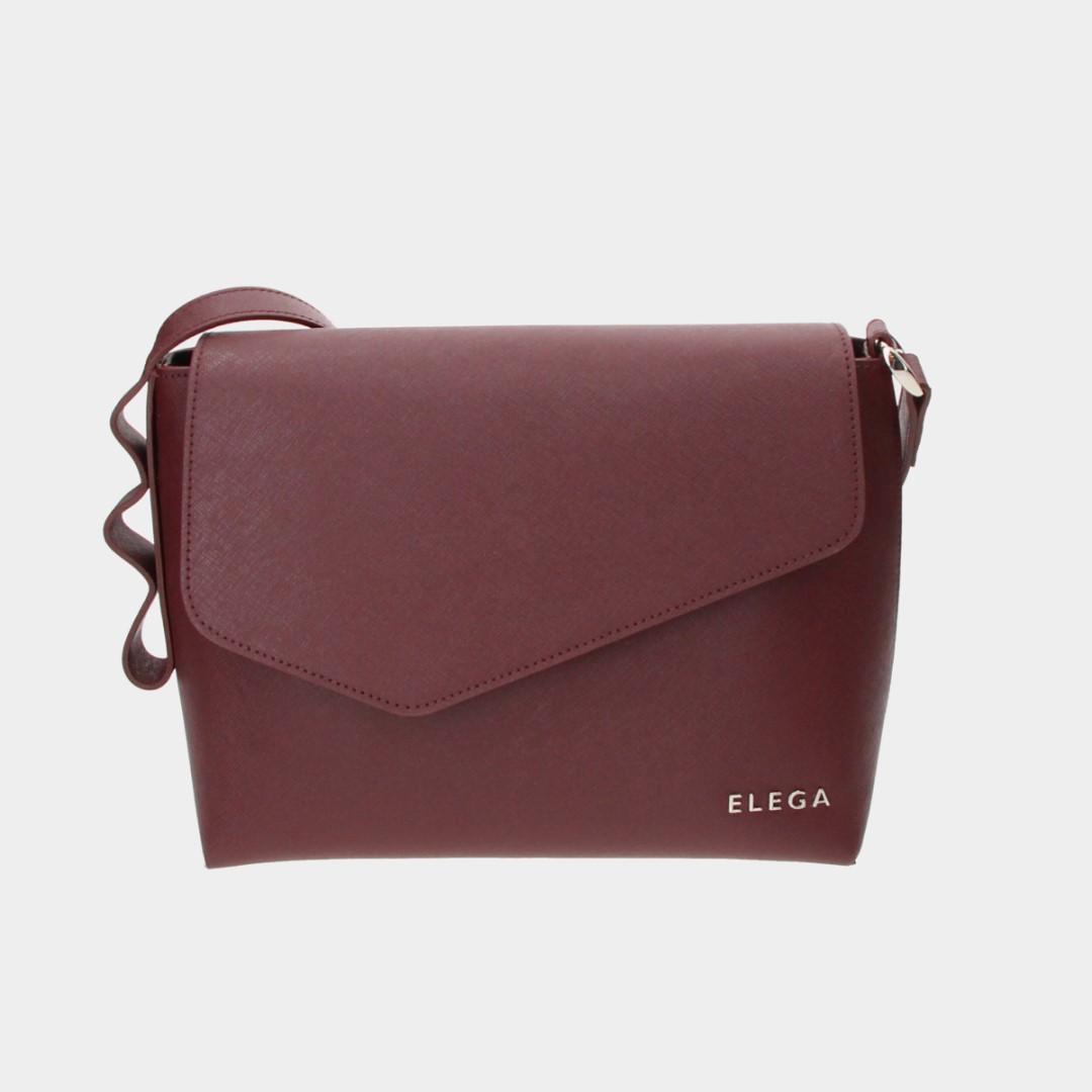 Crossbody bag Three generations burgundy/silver