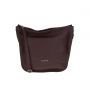Soft handbag Hobie brown/silver