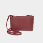 Mini kabelka Fluffy rosewood/stříbro